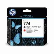 Tête d'impression HP 774 DesignJet - noir mat/rouge chromatique - compatible traceurs Z6610 60 pouces, Z6810 42 et 60 pouces