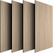 TecTake GmbH tectake Panneaux acoustiques Sonic Wall III aspect bois - Lot de 4 Chêne clair - marron Bois manufacturé 406806 TecTake GmbH tectake Panneaux acoustiques Sonic Wall III aspect bois - Lot de 4 Chêne clair - marron Bois manufacturé 406806