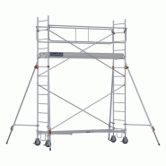 Échafaudage roulant acier ROLLSTAR 205 - Hauteur de travail 4,90 m - Montage sécurisé - DUARIB - Réf. 8320032 Échafaudage roulant acier ROLLSTAR 205 - Hauteur de travail 4,90 m - Montage sécurisé - DUARIB - Réf. 8320032