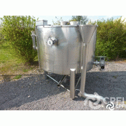Bac de lancement 1500L - demi-couvercle - 3 pieds - 3 sondes - piquage 76 - niveau flotteur
