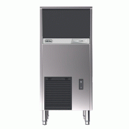 BREMA - Machines à glaçons pleins cubiques 48 kg/24h, réserve 25 kg, pompe de vidange, condenseur air - CB 425 AHCW DP/BQUBE-1 - argenté Acier ino