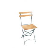 Colombine - chaise pliante - vif furniture - gris/vernis