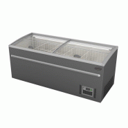 Congélateur bahut pour supermarché gris l2100mm dégivrage automatique7455.2670 COMBISTEEL