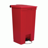 Conteneur à pédale rouge 87L | Rubbermaid - L629