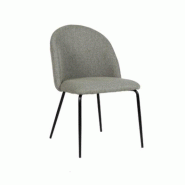 Emh Chaise professionnelle Caline – aluminium et revêtement tissu vert – design confortable – usage chr intérieur - vert aluminium CHAISCALINEVERT