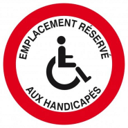 Emplacement reserve aux handicapes d.300mm TALIAPLAST | 622266 Emplacement reserve aux handicapes d.300mm TALIAPLAST | 622266