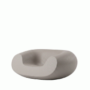 Fauteuil lounge in & out CHUBBY - blanc brume