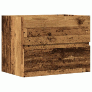 Helloshop26 - Armoire de salle de bain vintage avec grand espace de rangement 60 x 38,5 x 45 cm en bois d'ingénierie vieux bois 02_0050816 - Bois mas