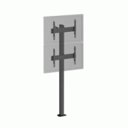 KIMEX Support TV sur pied - 2 écrans 40''-65'' Hauteur 240cm à visser noir - noir 3700685425903 KIMEX Support TV sur pied - 2 écrans 40''-65'' Hauteur 240cm à visser noir - noir 3700685425903