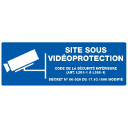 Panneau "site sous vidéo protection" Panneau "site sous vidéo protection"