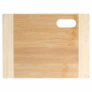 Planche à découper bicolore 16x22x0,9cm bambou