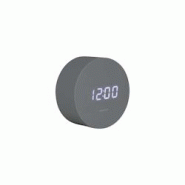 Réveil rond LED en MDF Spry Gris Karlsson - gris 8714302739682 Réveil rond LED en MDF Spry Gris Karlsson - gris 8714302739682