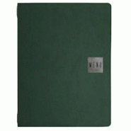 Set 12 porte-menu A4 Stil Casa, polyuréthane, 24,3x31,6 cm, 3 enveloppes plastiques, élastique, vert. - PM2C-GFD-MN-SI Set 12 porte-menu A4 Stil Casa, polyuréthane, 24,3x31,6 cm, 3 enveloppes plastiques, élastique, vert. - PM2C-GFD-MN-SI
