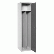 SimonRack Cassier métallique démonté 1 porte INITIAL et comprenant une cloison intérieure GRIS/ANTHRACITE 1800x400x500 mm (haut x largeur x profon SimonRack Cassier métallique démonté 1 porte INITIAL et comprenant une cloison intérieure GRIS/ANTHRACITE 1800x400x500 mm (haut x largeur x profon