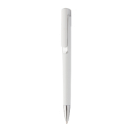 Stylo à bille en plastique - clip coloré en métal - encre bleue - couleur argentée - poids 8g Stylo à bille en plastique - clip coloré en métal - encre bleue - couleur argentée - poids 8g