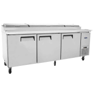 Table de préparation à pizza 3 portes - Réf MPF8203GR - Acier inoxydable et thermostat numérique_0