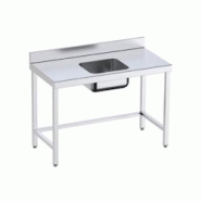 Table inox de préparation avec bac central sur support P 600 mm | Distform-bac Au centre longueur 1800 mm - 8445842024937 Table inox de préparation avec bac central sur support P 600 mm | Distform-bac Au centre longueur 1800 mm - 8445842024937