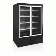 Vitrine murale noire avec porte vitré réfrigérée négative - 1350 x ... - PEXTRA1250FD