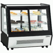 Vitrine réfrigérée à poser double portes température 2 à 12 °c - 125l - PCVR125L