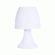 WellHome - Lampe de table LED avec ampoule RGB Ø12x19,2cm - blanc WH16094