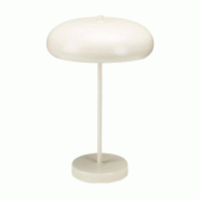 WellHome - Lampe de table Ø25x40cm en acier avec douille E14 en couleur blanche - blanc métal WH17651