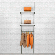 Élément de départ Global used 2 tablettes blanc + 1 penderie L60xH240cm