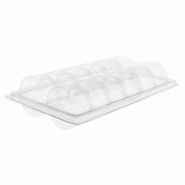 Blister PET transparent 12 macarons 13,3x22,5x5cm - par 75