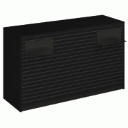 Comptoir Vertigo H T03 dble noir L170cm - 3 tab.Coulis. 6tab.Amovib - noir