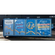Déchetterie mobile Compact, fonctionnel et facilement déplaçable - RECYPARK CLASSE II
