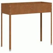 Helloshop26 - Jardinière bac lit surélevé plantes fleurs terrasse jardin 100,5 x 40,5 x 90 cm acier résistant aux intempéries marron 02_0037291 - Helloshop26 - Jardinière bac lit surélevé plantes fleurs terrasse jardin 100,5 x 40,5 x 90 cm acier résistant aux intempéries marron 02_0037291 -