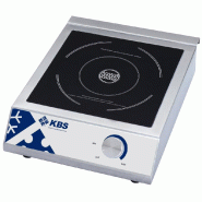 KBS Gastrotechnik KBS Cuisinière à induction 330x420x100 mm 3,5 Kw Schott Ceran Champ prêt à brancher 230V - 10911012