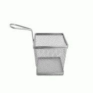 METRO PROFESSIONAL Panier de service, acier inoxydable, 10 x 12.5 cm, rectangulaire, avec poignée, argenté, 3 unités - argenté inox KWE033 METRO PROFESSIONAL Panier de service, acier inoxydable, 10 x 12.5 cm, rectangulaire, avec poignée, argenté, 3 unités - argenté inox KWE033