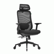 OfficeSense OS230 Chaise de Bureau Ergonomique – Dossier Réglable – Accoudoirs 3D – Adultes - noir plastique 8721042800817