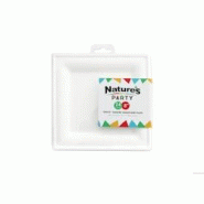 Packnwood FHC - 576Pcs - Assiette pulpe carrée blanche - 200x200x12mm - blanc 8NPAPU2020 Packnwood FHC - 576Pcs - Assiette pulpe carrée blanche - 200x200x12mm - blanc 8NPAPU2020