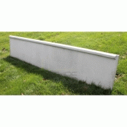 Plaque béton / soubassement 1/2 chaperon - entretien facile et protection contre nuisibles Plaque béton / soubassement 1/2 chaperon - entretien facile et protection contre nuisibles