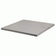 Plateau carré de table extérieur Werzalit 60x60cm décor alu