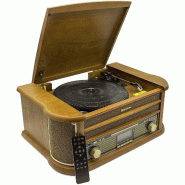 Roadstar ROAHIF1993DBT HiFi rétro Bois avec Tourne-disques (Bluetooth, FM, CD) Couleur Bois - 7621800032669 Roadstar ROAHIF1993DBT HiFi rétro Bois avec Tourne-disques (Bluetooth, FM, CD) Couleur Bois - 7621800032669