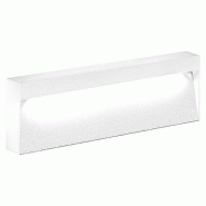ROSSINI ILLUMINAZIONE Applique Led Kiki 8W 4000K Ip65 - Structure En Aluminium Blanc Pour Extérieur, Lampe De Balise Murale Angle Lumineux 50° - Gro