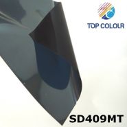 Sd409mt - film pour vitre voiture - top colour - argent/haut bleu