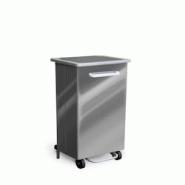 Stil Casa poubelle à pédale, acier inox, 47x37xh83 cm, ouverture frontale, élastique de maintien du sac, 90 lt, acier - 749 A/90 Stil Casa poubelle à pédale, acier inox, 47x37xh83 cm, ouverture frontale, élastique de maintien du sac, 90 lt, acier - 749 A/90