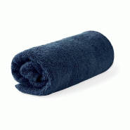 4 X serviettes en coton bleu marine, dimensions 100 x 50 cm chacune. - 5601316469151