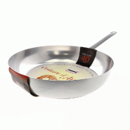 Mamù Sauteuse à pâtes en aluminium blanc avec grande poignée en fer, usage professionnel (horeca, domestique), 40 cm COTDAPADATXXXX40 - argenté a