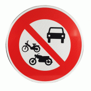 Panneau d'interdiction B7b - Accès interdit à tous les véhicules à moteur - personnalisable - WP Signalisation Panneau d'interdiction B7b - Accès interdit à tous les véhicules à moteur - personnalisable - WP Signalisation