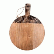 Planche à découper Phoenix 30 cm - Marron Rond Bois Table Passion - Bois massif avec manche ergonomique et détails noirs Planche à découper Phoenix 30 cm - Marron Rond Bois Table Passion - Bois massif avec manche ergonomique et détails noirs
