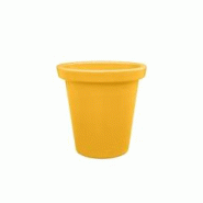 PLAST'UP ROTOMOULAGE Pot de fleurs rond xxl delight 420l - JAUNEMANGUE - jaune 0750122559725