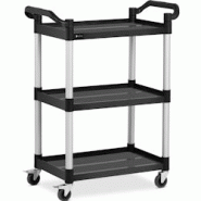 Royal Catering Service Cart - 3 shelves - 63 x 40 cm - 90 kg - black - noir 4062859000682 Royal Catering Service Cart - 3 shelves - 63 x 40 cm - 90 kg - black - noir 4062859000682