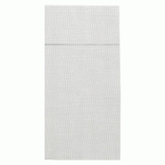 Serviette spunlace gris 1/8 50x50cm - par 400