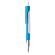 Stylo à bille en plastique - clip large pour impression - encre bleue - couleur bleu clair Stylo à bille en plastique - clip large pour impression - encre bleue - couleur bleu clair