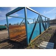 Ancien bac de rétention métallique ouvert d'un bout - Ref : W06002403001 - Dabert-Citernes - 13m30 x 2m70 x 2m30_0