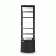 Arktic HENDI - Vitrine réfrigerée, 270 litres - 520x550xH1870 mm - Ref 233290 - noir inox 233290